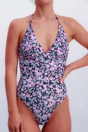 JOOP! Badeanzug FLEUR Flower-Print, wattierte Cups, herausnehmbaren Pads