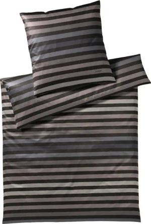 JOOP! Bettwäsche JOOP! Comfort Satin Bettwäsche Tone 4103-7 Stone Streifen 135x200, Comfort Satin, 2 teilig, Mit Reißverschluss
