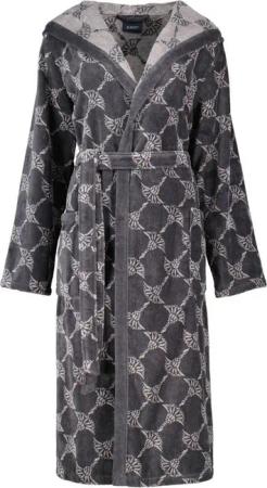 JOOP! Damenbademantel Cornflower 1646 Kapuze Velours, Kapuze, 100% Baumwolle