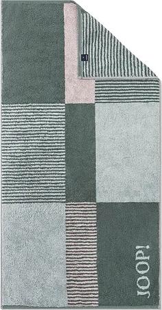 JOOP Duschtuch 80x150cm DIVIDED SQUARES Salbei dunkelgrün