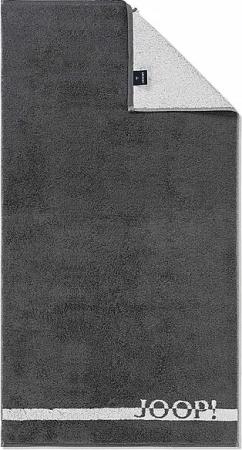 JOOP Duschtuch SPLIT DOUBLEFACE 80x150cm Stein grau