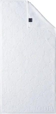 JOOP! Duschtücher Joop Duschtuch 150 x 80 cm Weiß 100% Baumwolle Cornflower Design, (Duschtuch)