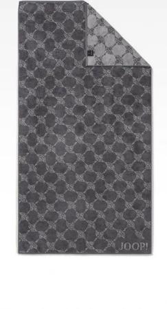 JOOP! Duschtücher Joop Duschtuch Anthrazit 80 x 150 cm 100% Baumwolle Classic Cornflower, (Duschtuch)