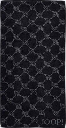 JOOP! Duschtücher Joop Duschtuch Schwarz 150 x 80 cm 100% Baumwolle Classic Cornflower, (Duschtuch)