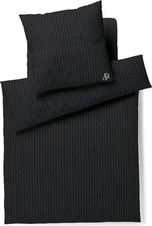 JOOP Flanell Bettwäsche 70x90cm/140x200cm SOFT STRIPES Schwarz schwarz
