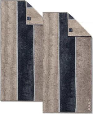 JOOP! Handtuch 2 Stück Joop! Frottier Handtuch 1658-70 Lines Graphit 50x100, Walkfrottier (2-St)
