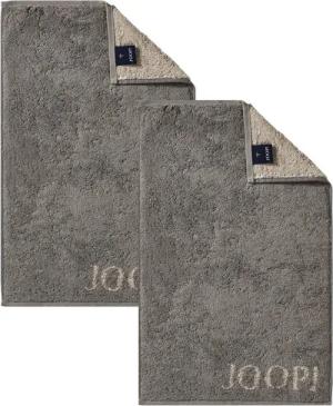 JOOP! Handtuch 2 Stück Joop! Gästetuch Classic Graphit Taupe 1600-70 30x50, Walkfrottier, 100% Baumwolle
