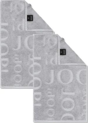 JOOP! Handtuch 2 Stück Joop! Gästetuch Selection 1711-705 grau 30x50, Walkfrottier (Spar-Set, 2-St), 100% Baumwolle