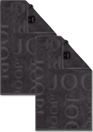 JOOP! Handtuch 2 Stück Joop! Gästetuch Selection 1711-740 anthrazit 30x50, Walkfrottier (Spar-Set, 2-St), 100% Baumwolle