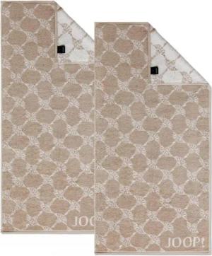 JOOP! Handtuch 2 Stück Joop! Handtuch Cornflower 1611-30 Sand 50x100, Walkfrottier (2-St), 100% Baumwolle