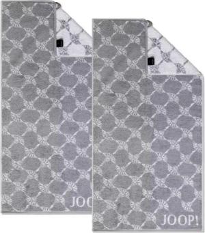 JOOP! Handtuch 2 Stück Joop! Handtuch Cornflower 1611-76 Silber 50x100, Walkfrottier (2-St), Baumwolle