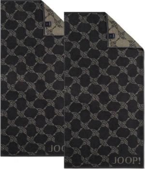 JOOP! Handtuch 2 Stück Joop! Handtuch Cornflower 1721-73 Schiefer 50x100, Walkfrottier (2-St), Baumwolle