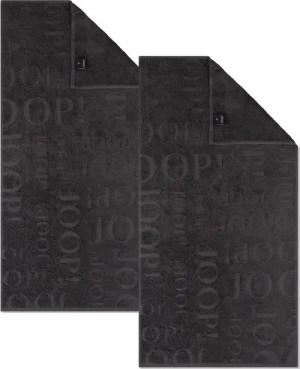 JOOP! Handtuch 2 Stück Joop! Handtuch Selection 1711-740 anthrazit 50x100, Walkfrottier (Spar-Set, 2-St), 100% Baumwolle