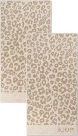 JOOP! Handtuch 2 Stück Joop! Handtücher Leo Allover 1707-36 creme 50x100, Walkfrottier (Spar-Set, 2-St), 100% Baumwolle