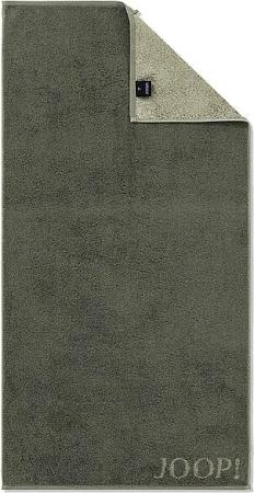 JOOP Handtuch 50x100cm CONTOUR DOUBLFACE Oliv dunkelgrün