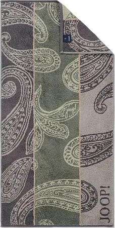JOOP Handtuch 50x100cm CONTOUR PAISLEY Oliv dunkelgrün