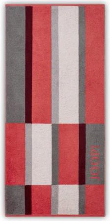 JOOP! Handtuch Handtuch Shades Checked Coral 1688 22, Walkfrottier (1-St), Wendeoptik, Logo, Flauschig
