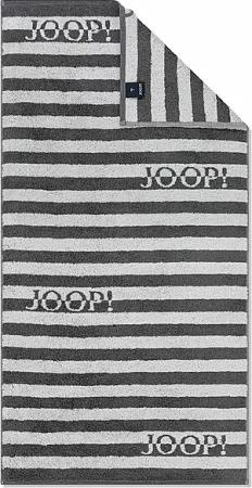 JOOP Handtuch SPLIT STRIPES 50x100cm Stein grau