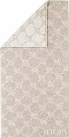 JOOP! Handtuch Waschhandschuh Classic Cornflower Sand 1611 30, Walkfrottier (1-St), Wendedesign, Logo, Flauschig