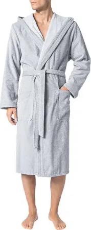 JOOP! Herren Bademantel grau Baumwolle & Mix unifarben