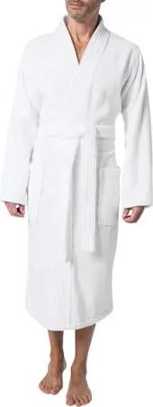 JOOP! Herren Bademantel weiß Baumwolle & Mix unifarben