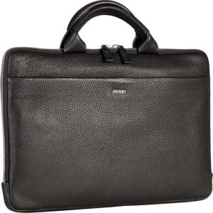 JOOP! Herren Briefbag schwarz Echtleder