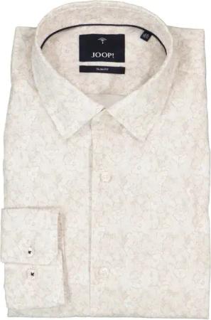 JOOP! Herren Hemd beige geblümt Slim Fit
