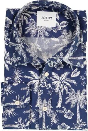 JOOP! Herren Hemd blau Baumwolle