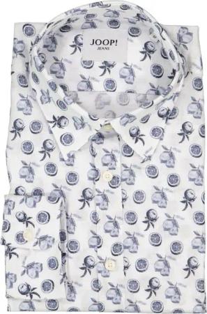 JOOP! Herren Hemd blau gemustert