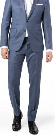 JOOP! Herren Hose blau Schurwolle