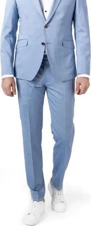 JOOP! Herren Hose blau Wolle