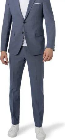 JOOP! Herren Hose blau Wolle