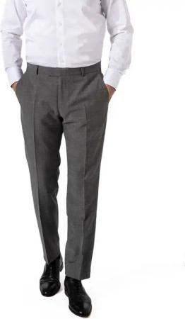 JOOP! Herren Hose grau Wolle