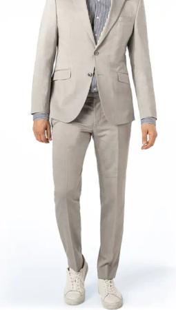 JOOP! Herren Hose grau Wolle