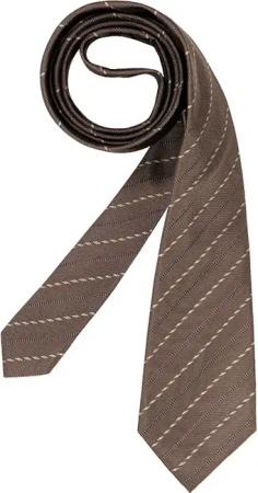 JOOP! Herren Krawatte braun unifarben