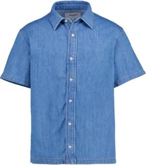 JOOP! Herren Kurzarmhemd blau Baumwolle