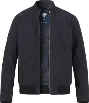 JOOP! Herren Lederjacke blau unifarben