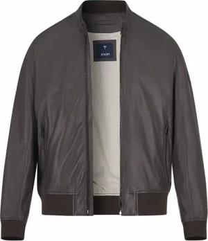 JOOP! Herren Lederjacke braun unifarben