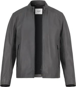 JOOP! Herren Lederjacke grau Lammnappa unifarben