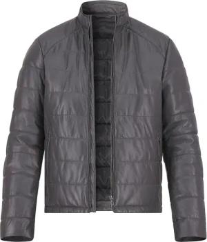 JOOP! Herren Lederjacke grau