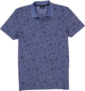 JOOP! Herren Polo-Shirt blau geblümt