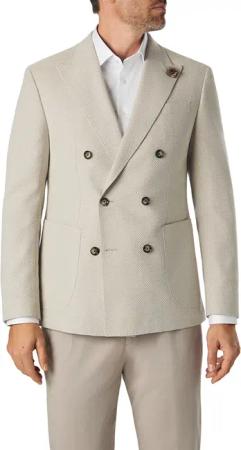 JOOP! Herren Sakko beige meliert Slim Fit