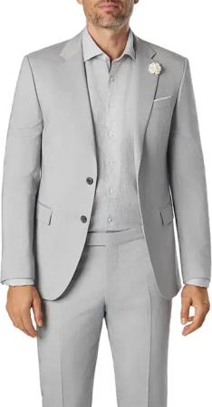 JOOP! Herren Sakko grau meliert Slim Fit