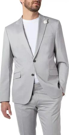 JOOP! Herren Sakko grau meliert Slim Fit