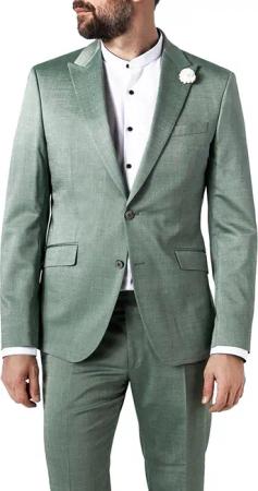 JOOP! Herren Sakko grün meliert Slim Fit