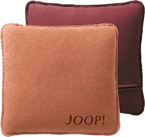 JOOP Kissenhülle 50x50cm Kupfer/Schiefer orange