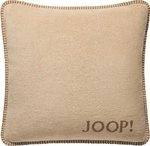 JOOP Kissenhülle Uni Doubleface 50x50cm (Macchiatto-Cashew) braun