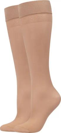 JOOP Kniestrümpfe "Kniestrümpfe 2er Pack" 2er Pack Druckfreier Bund für angenehmen Sitz, 20 DEN