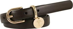 JOOP! Ledergürtel mit Dornschließe und Logo-Anhänger, Breite 2cm