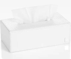 JOOP! Papiertuchbox JOOP! Papiertuchbox rechteckig zum darüberstülpen, Unterseite offen, elegante Lederoptik